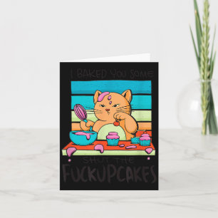 Grappige Cupcake Kat Bakken Cupcakes Sarcastische Kaart