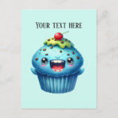 Grappige cupcake liefhebbers voegen tekst toe briefkaart (Voorkant)