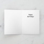 Grappige cupcake verjaardag kaart (Binnen)