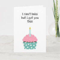 Grappige cupcake verjaardag