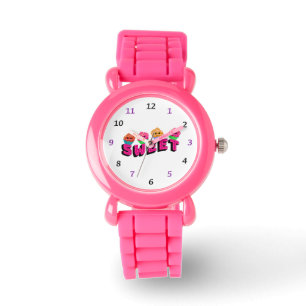 Grappige cupcakes horloge