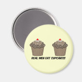Grappige cupcakes magneet (Voorkant / Achterkant)