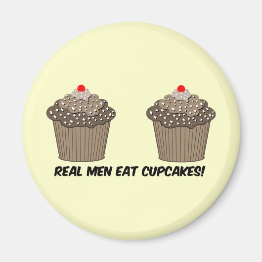 Grappige cupcakes magneet (Voorkant)