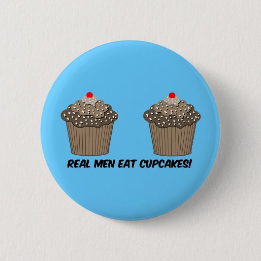grappige cupcakes ronde button 5,7 cm (Voorkant)