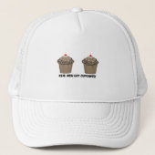 grappige cupcakes trucker pet (Voorkant)