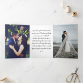 Grappige Cupid Mask Covid 2021 Hart valentijn Foto Drieluik Wenskaart (Binnen)