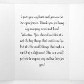 Grappige Cupid Mask Covid 2021 Hart valentijn Foto Drieluik Wenskaart (Binnenkant midden)