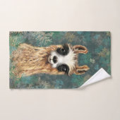 Grappige Curious Alpaca badhanddoeken Bad Handdoek (Handdoek)
