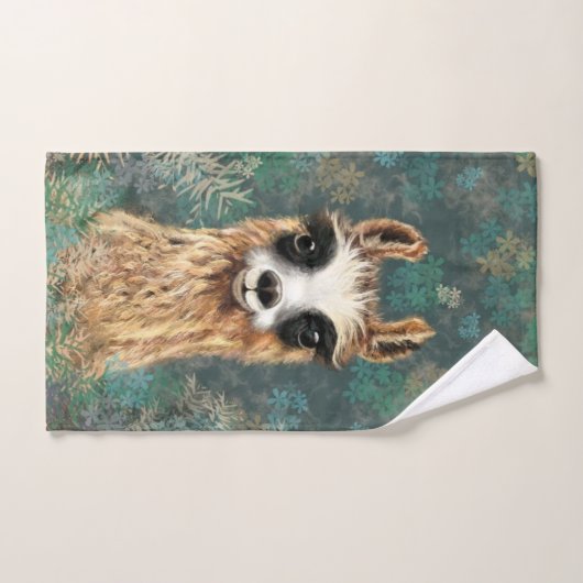 Grappige Curious Alpaca badhanddoeken Bad Handdoek (Handdoek)