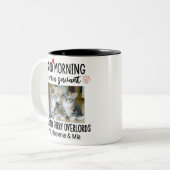 Grappige Custom 2 Cat Foto's Mok voor Cat Lovers (Voorkant links)