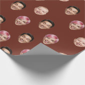 Grappige Custom 3 gezichten Cadeaupapier (Hoek)