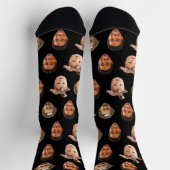 Grappige Custom Dad van 3 Kinder Foto Zwart Sokken (Top)
