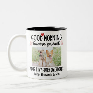 Grappige Custom Dog 2 Foto's Mok voor Hondenliefhe