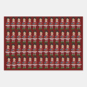 Grappige Custom Face Foto Elf Kerstmis Inpakpapier Vel (Voorkant 3)