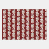 Grappige Custom Face Photo Face Herhalend Patroon Inpakpapier Vel (Voorkant 2)