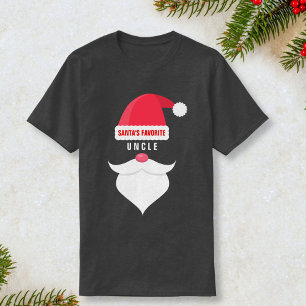 Grappige Custom Kerstman's favoriete oom T-shirt