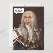 Grappige Custom King Head in Hole foto Kaart (Voorkant)