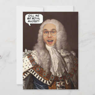 Grappige Custom King Head in Hole foto Kaart