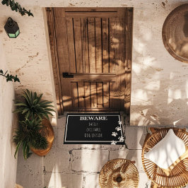 Grappige Custom Pet Kat Hondenpoten Moderne Typogr Deurmat