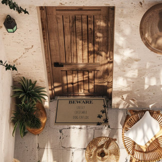 Grappige Custom Pet Kat Hondenpoten Moderne Typogr Deurmat