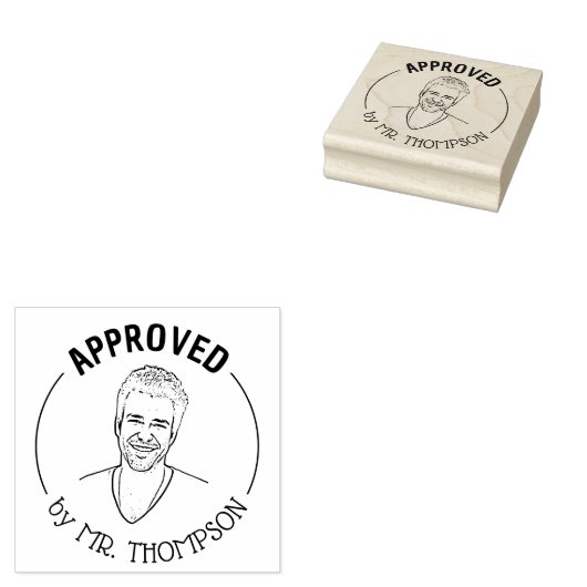 Grappige Custom Photo Teacher Classroom goedgekeur Rubberstempel (Gestempeld)