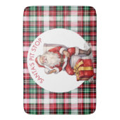 Grappige Custom Sinterklaas Toilet Citaat Kerstmis Badmat (Voorkant Verticaal)