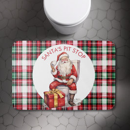 Grappige Custom Sinterklaas Toilet Citaat Kerstmis Badmat