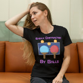 Grappige Custom Table Tennis Gift Ideeën voor Spel T-shirt