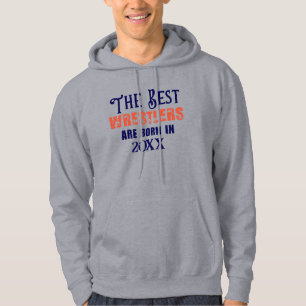 Grappige Custom Wrestler Geboorte Jaar Verjaardag Hoodie