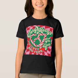 Grappige Cute 67 Zes Zeven Prettig Kerstfeest Grap Tri-Blend Shirt