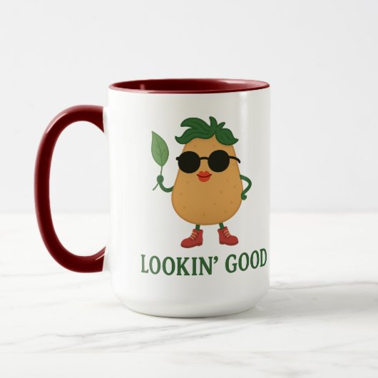 Grappige Cute Aardappel Combo Mok (Links)