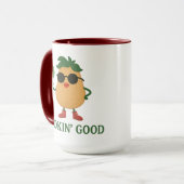 Grappige Cute Aardappel Combo Mok (Voorkant links)