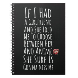 Grappige Cute Anime Cadeaus Voor Hem Mannen Jongen Notitieboek