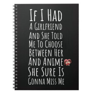 Grappige Cute Anime Cadeaus Voor Hem Mannen Jongen Notitieboek