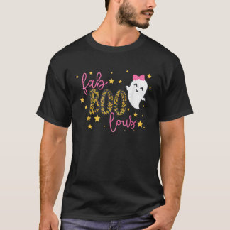 Grappige Cute Boo Geest Halloween Fab Boo Lous Lui T-shirt
