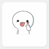 Grappige Cute Chibi Karakter Sticker (Voorkant)