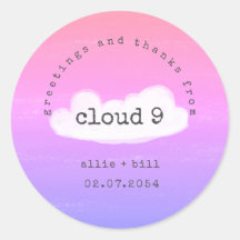 Grappige Cute Cloud 9 Roze Paarse Humoristische Da