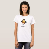 Grappige Cute Crow Cartoon  T-shirt (Voorkant volledig)