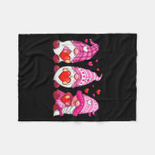 Grappige Cute Drie Kabouters Nk Hartjes Matching V Fleece Deken (Voorkant (Horizontaal))