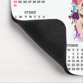 Grappige Cute Frenchie-hondenkalender Muismat (Hoek)