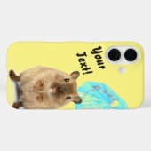 Grappige Cute Gerbil Zomer Vakantie Geel Case-Mate iPhone Case (Achterkant (horizontaal))