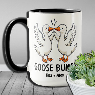 Grappige Cute Goose Bumps Grappige Dieren Puns Lie Mok