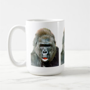 GRAPPIGE CUTE GORILLA KOFFIEMOK