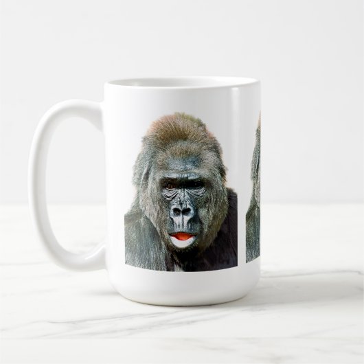 GRAPPIGE CUTE GORILLA KOFFIEMOK (Links)
