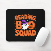 Grappige Cute Halloween Lezen Boo Squad Kostuum Muismat (Met muis)
