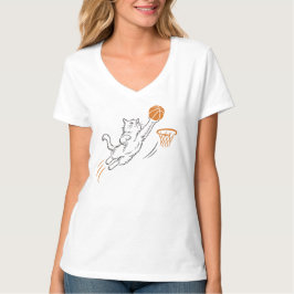 Grappige Cute Hoops Kat T-shirt