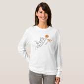 Grappige Cute Hoops Kat T-shirt (Voorkant volledig)