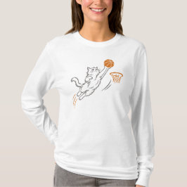 Grappige Cute Hoops Kat T-shirt