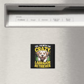 Grappige Cute Huisdier Hond Met De Crazy Labrador Magneet (Insitu (Vaatwasser))