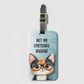 Grappige Cute Kat Bagagelabel (Voorkant (verticaal))
